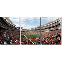 3 Panel Denver Canvas Wall Art American Soccer Prints Sports Artwork Wall Decor Stadium Picture Canvas Art for Bedroom Living Room Broncos Stadium Paintings Posters Framed Ready to Hang (42"Wx20"H)