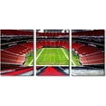 thumbnail image 1 of 3 Panel Denver Canvas Wall Art American Soccer Prints Sports Artwork Wall Decor Stadium Picture Canvas Art for Bedroom Living Room Broncos Stadium Paintings Posters Framed Ready to Hang (42"Wx20"H), 1 of 5