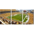 thumbnail image 1 of 3 Panel Denver Canvas Wall Art American Soccer Prints Sports Artwork Wall Decor Stadium Picture Canvas Art for Bedroom Living Room Broncos Stadium Paintings Posters Framed Ready to Hang (42"Wx20"H), 1 of 5