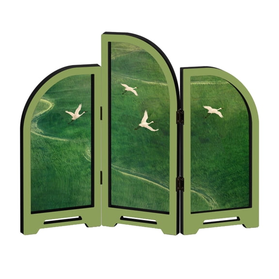 3 Panel Divider Minis Folding Screen Decorative Desktop Folding Screen Ornament for Home Offices Desktop Decorations