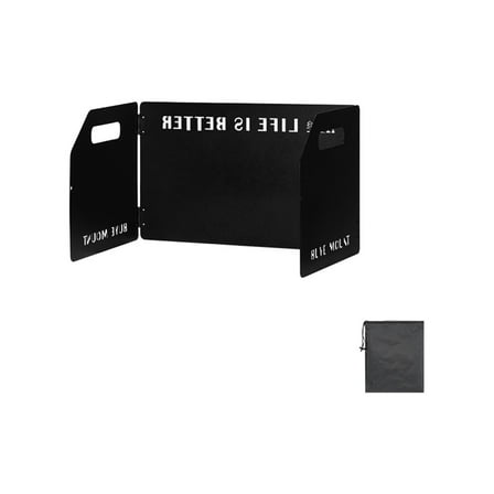 3-Panel Foldable Windshield - Camping Stove Wind Barrier