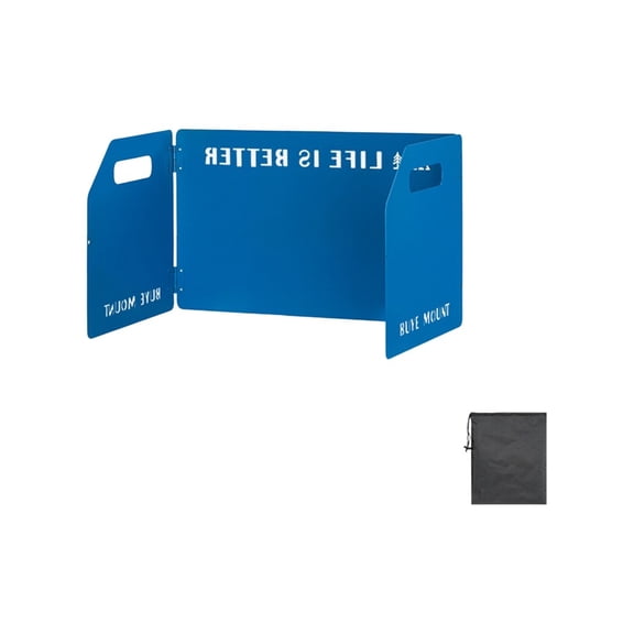 3-Panel Foldable Windshield - Camping Stove Wind Barrier
