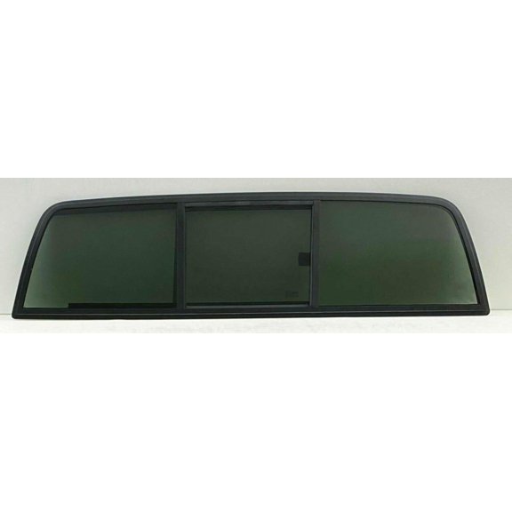 3-Panel Manual Rear Back Slider Window Glass Compatible with Toyota Pickup 2-Door Standard Cab 1984-1995 Models (Not For Extended Or Tacoma Pickups)