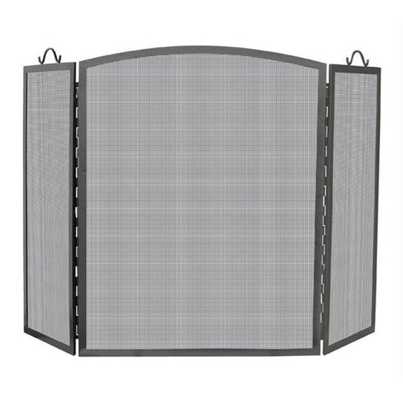 3 Panel Olde World Iron Arch Top Screen Large