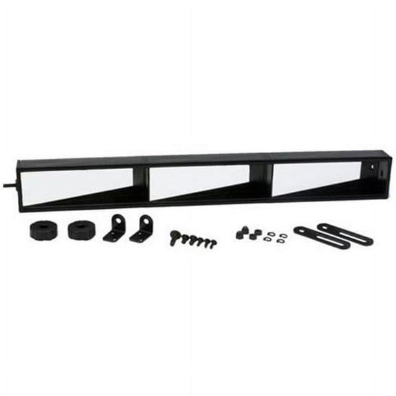 Speedway Motors 3-Panel Racing Wide Angle Rear View Mirror 20 Inch Wide Increases Visibility Over 300 Percent Includes Adjustable Roll Cage Mounting Brackets