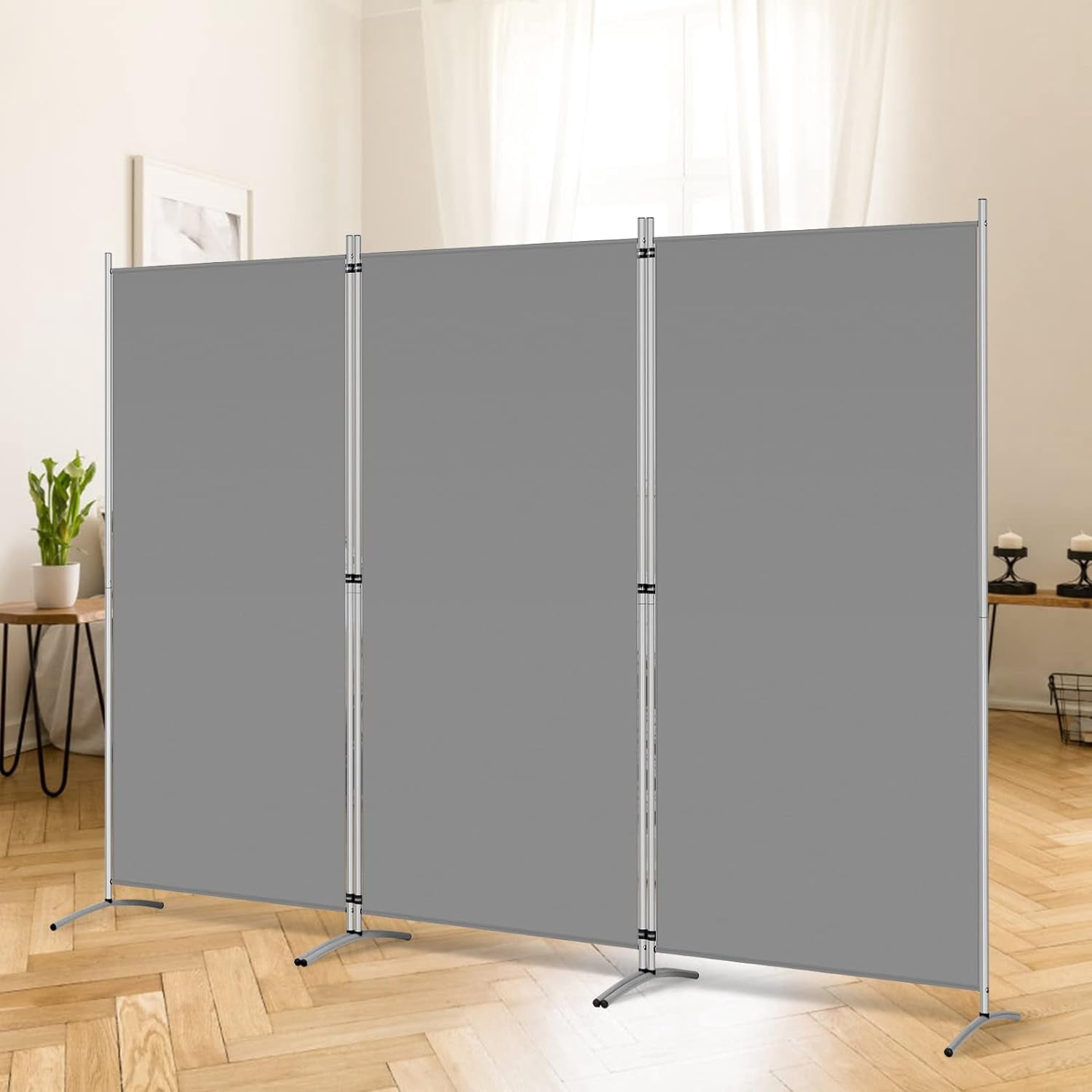 Komplex Screen Divider 3 Panel Room Divider, 6 Ft Tall Folding Privacy Screen Freestanding ...