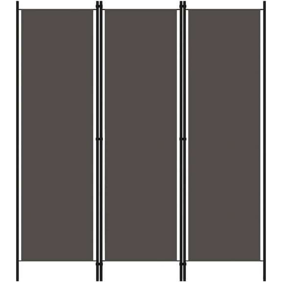 3-Panel Room Divider,Folding Screen,Freestanding Tall Partition, Lightweight Wall Divider for Dressing, Bedroom, Privacy Screen Room Dividers Home Office Anthracite 59.1"x70.9"