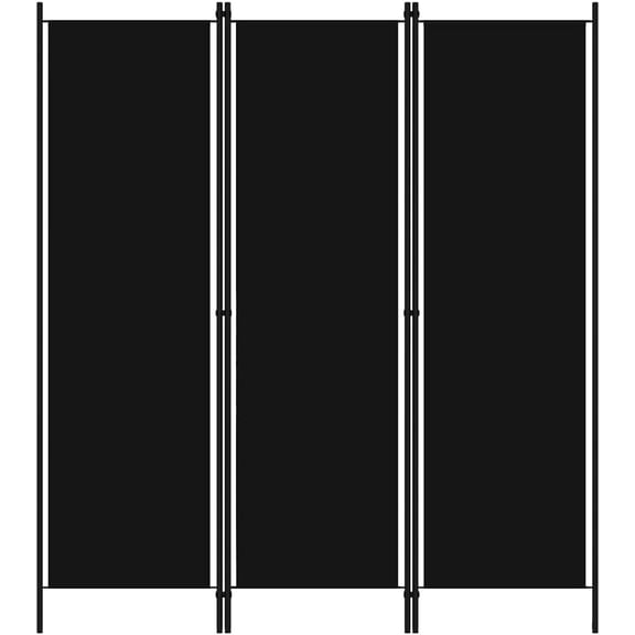3-Panel Room Divider,Folding Screen,Freestanding Tall Partition, Lightweight Wall Divider for Dressing, Bedroom, Privacy Screen Room Dividers Home Office Black 59.1"x70.9"