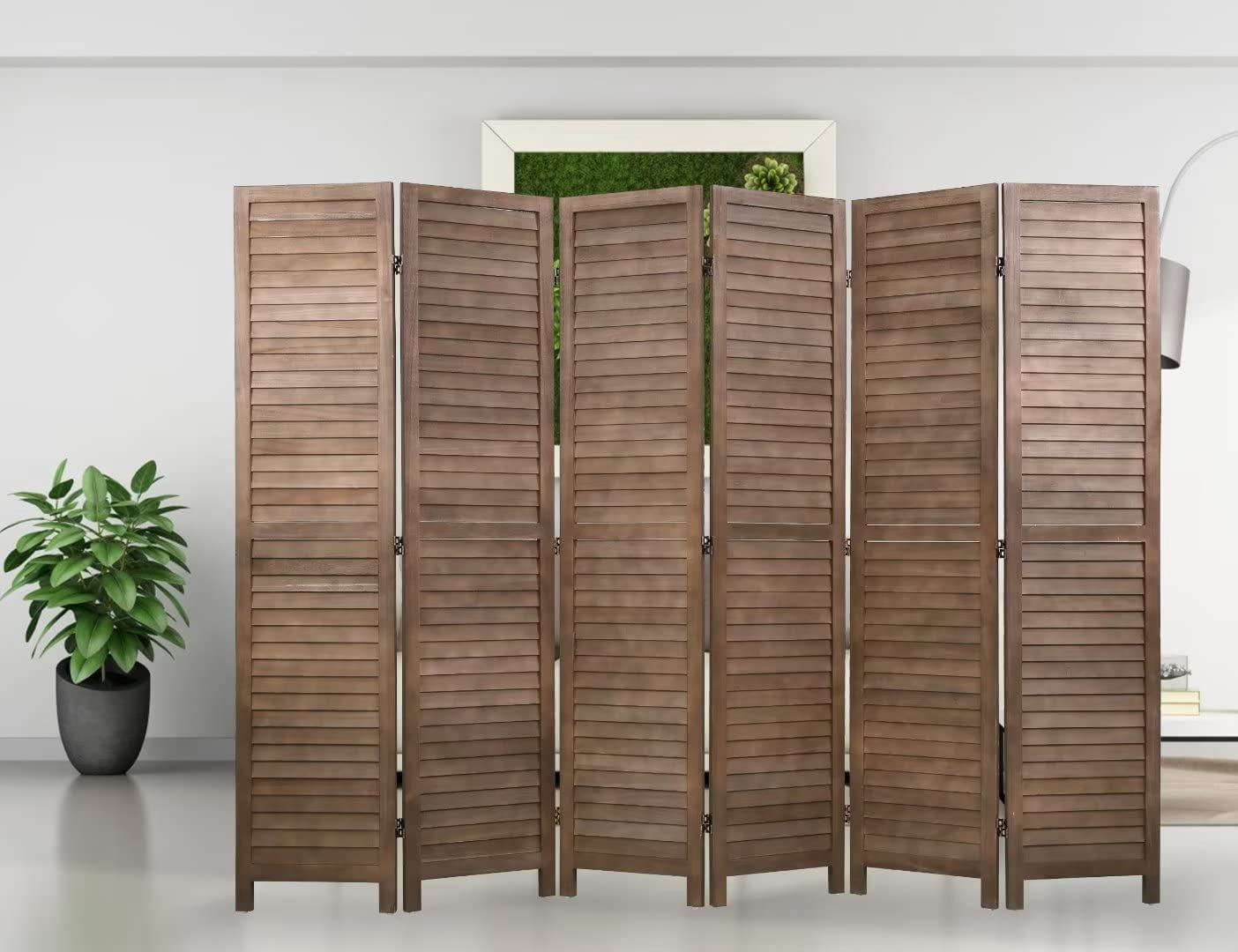 3-Panel Room Divider Louvered Divider Screen room dividers and folding ...