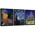 thumbnail image 1 of 3 Panel Sunflower and Irises by Vincent Van Gogh Oil Paintings Reproduction Modern Floral Giclee Canvas Prints Artwork Flowers Pictures Canvas Wall Art for Bedroom Wall Decor - 16"x24"x3 Piece, 1 of 5