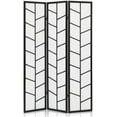 3Panels Room Dividers and Folding Privacy Screens 6.5ft High Oriental