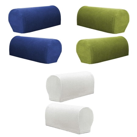 3 Pares Apoyabrazos de Sofá de Muebles de Cuadros de Franela Protectores