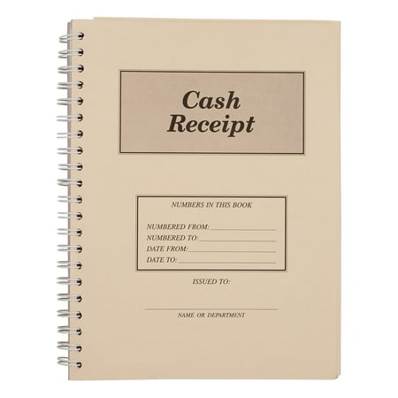 3-Part Cash Receipt Book - Receipts for Payments (Book of 200)- Receipt Book 3 Part Carbonless - Professional Rent Receipt Book with Perforated Pages - Multiuse Receipt Books for Business Transactions
