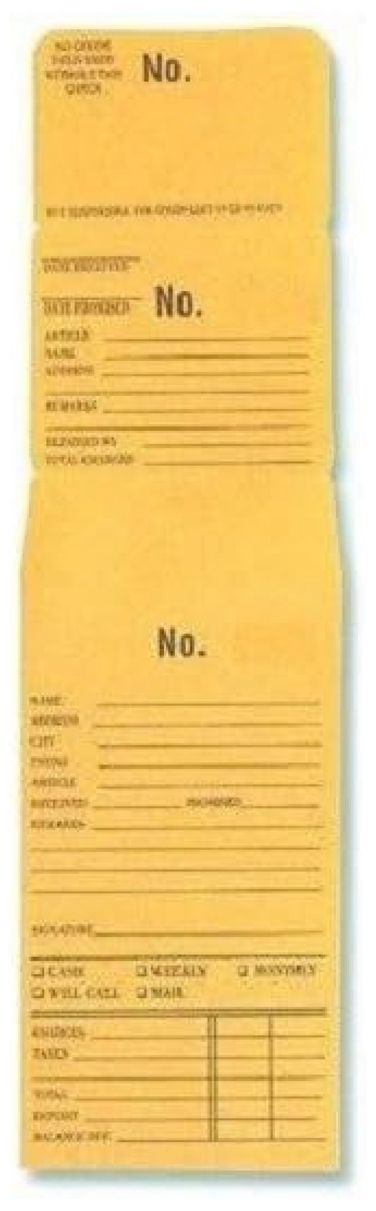 3-Part Repair Envelope #4001-5000, Box of 1000 Count