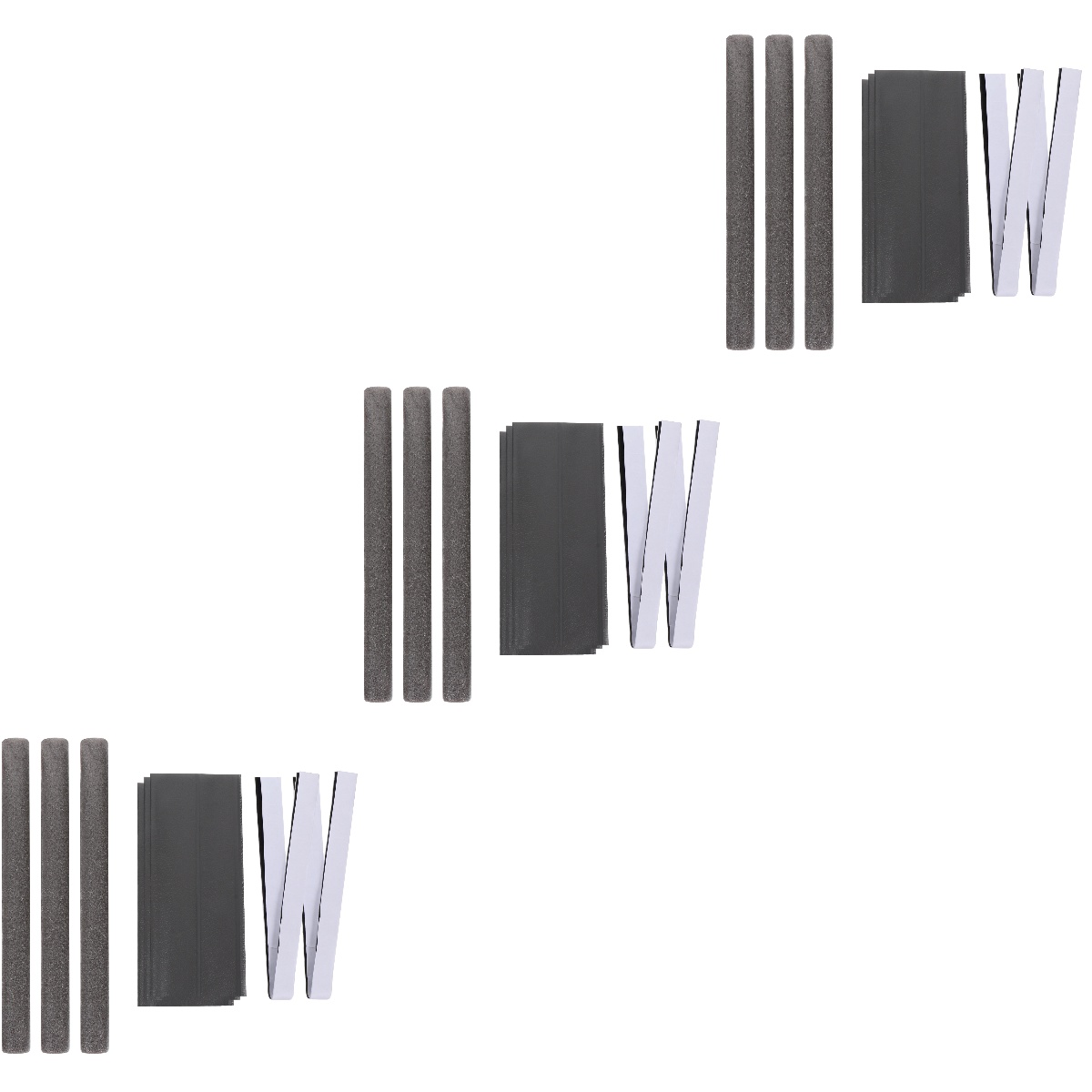 3 Pc Bottom Door Seal Sill Draft Stoppers for Windows Soundproof Strip