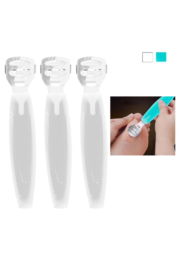 3 Pc Callus Remover Hard Dead Skin Corn Cutter Shaver Pedicure Foot Tool Blades