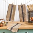 thumbnail image 1 of 3-Pc. Country Kitchen Towel Sets - Beige/Tan, 1 of 6