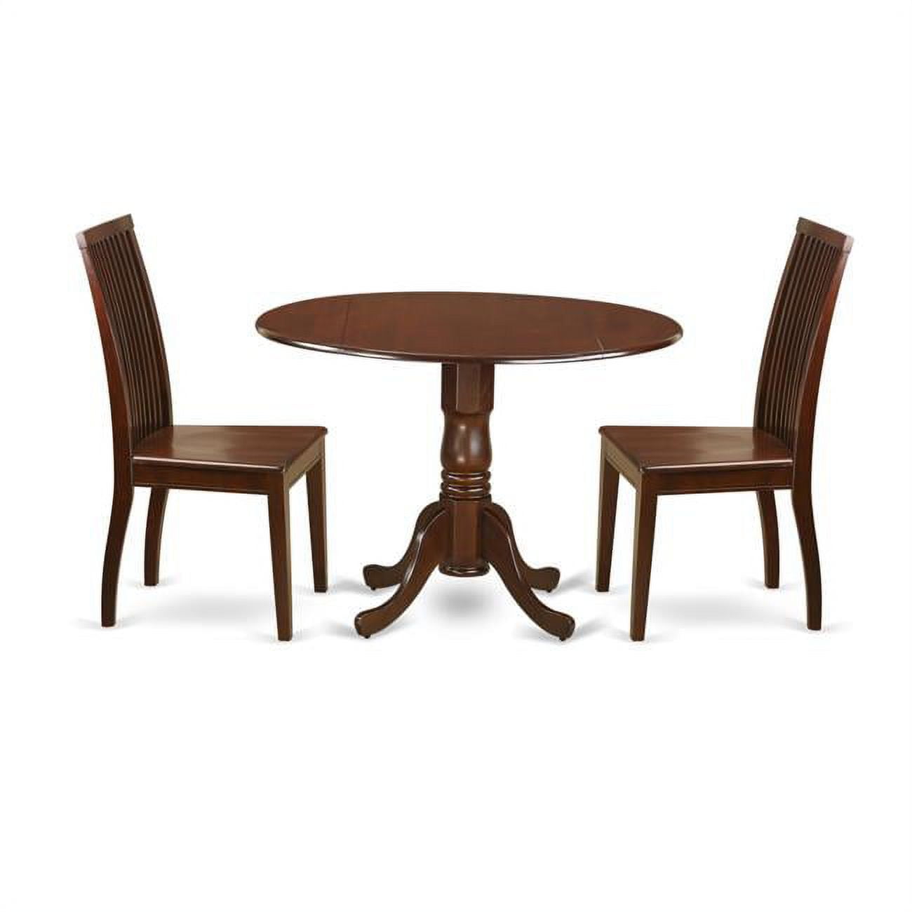 East West Furniture 3 Piece Dublin Kitchen Table Set