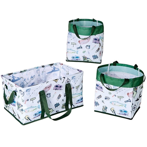 Everyday Storage Bin Set 3 Pc. - Gone Fishing