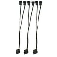3 Pc Extention Cables for Fan Pin to Pin Fan Cable Connector Adapter