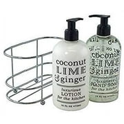 3 Pc Gift Set - Coconut Lime and Ginger Duo in Caddy