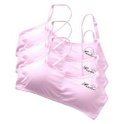 NGW682 3 Pc Girls Bras Maternity Plus Underwire Bralettes Summer Savings Clearance 2024! Sport Support Stretch Pill Resistant Vacation Bra for Breastfeeding Girls Bralette One Size BH B145