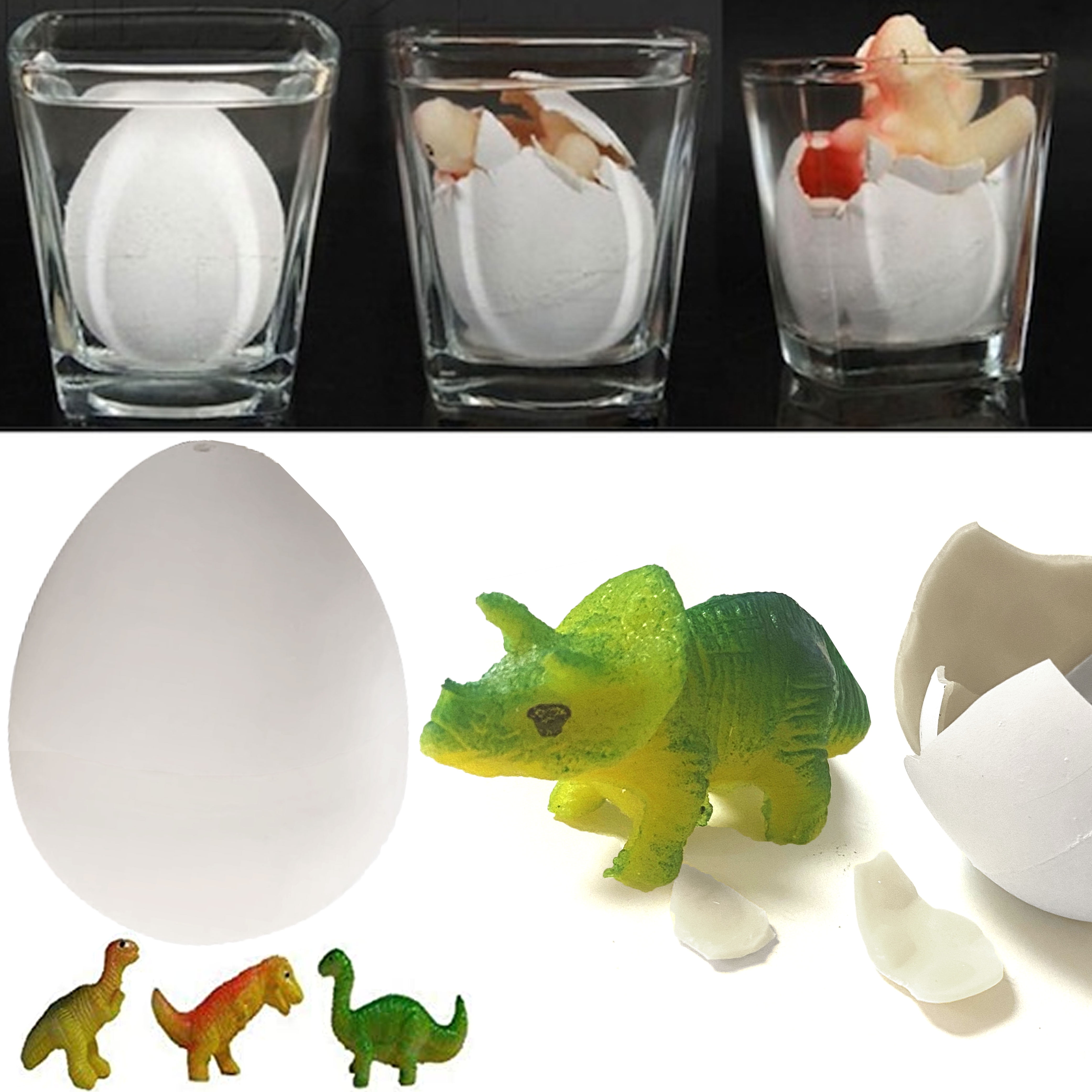 3 Pc Hatching Pet Dinosaur Egg Growing Large Hatch Dino Eggs Jurassic World  Gift