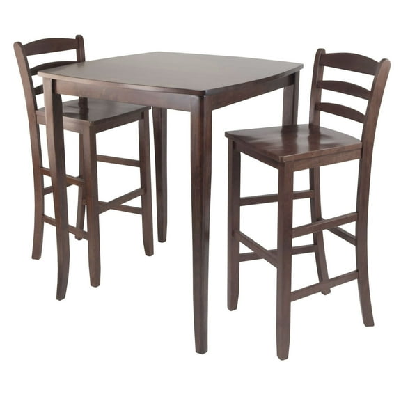 3-Pc Inglewood High/Pub Dining Table with Ladder Back Stool