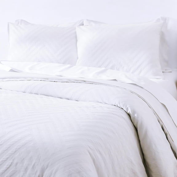 3 Pc King Duvet Cover Set - Winner Good Housekeeping Best Bedding Awards 2025, 400 Thread Count Sateen, 100% Cotton King Size Duvet Cover, Soft & Durable - Beige (Golden Tone)