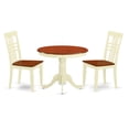 thumbnail image 1 of 3  Pc  Kitchen  Table  set  with  a  Table  and  2  Dining  Chairs  in  Buttermilk  and  Cherry, 1 of 3