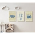 thumbnail image 1 of 3-Pc "Little Bear Cave Blue Illustration" Wall Plaque Art Set, 1 of 5