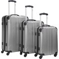 thumbnail image 1 of 3-Pc Luggage Set in Silver, 1 of 4