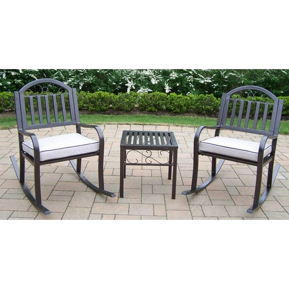 rochester padded rocking chair 3-piece set