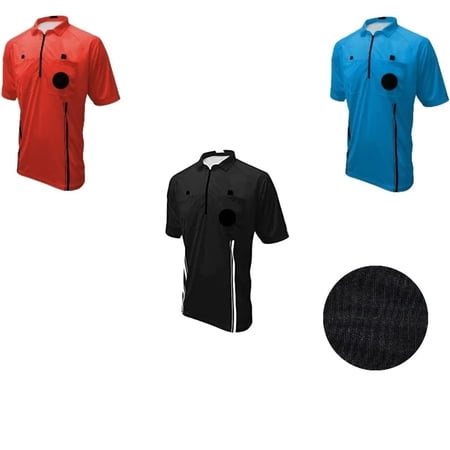 3 Pc Pro Soccer Referee Jerseys Set Red Blue Black 1 Patch