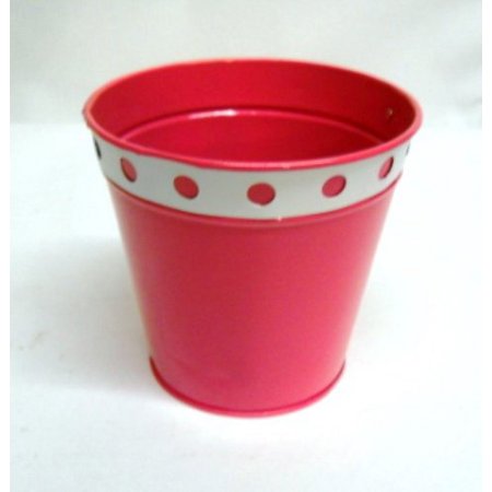 3 Pc Set Bright Pink 6" 1.5 Qt Enamal Bucket