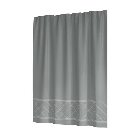 Sttelli 6063981 72 x 72 in. Polyester Shower Curtain, Limestone- Pack of 3