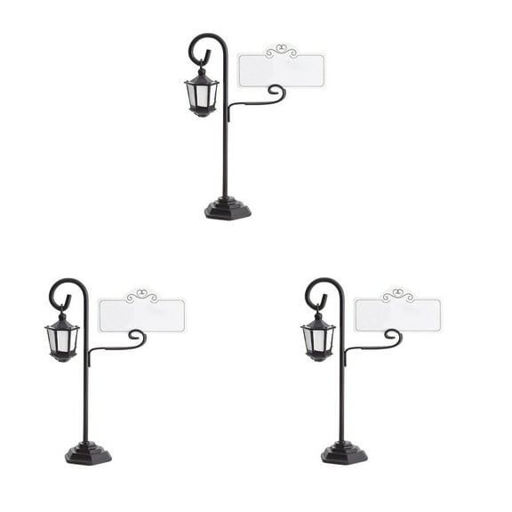 3 Pc Unique Table Number Holders with 3 Pc Place Cards Table Number Holder Place Card Photo Holder Picture Name Menu Clips Cards Stand for Wedding Reception Anniversary Birthday Party, Silver