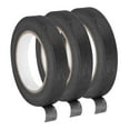thumbnail image 1 of Uxcell 3Pcs 0.7 inch Wide 60 Yards Black Masking Tape Painters Tape Rolls for Home Office, 1 of 7
