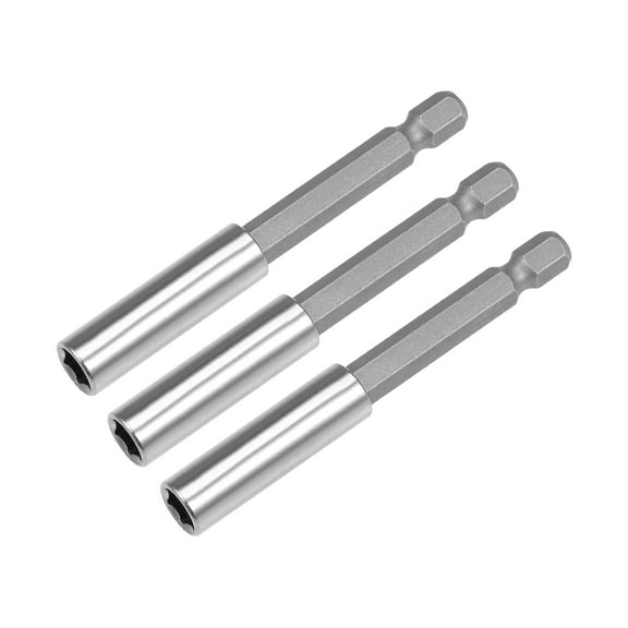 3 Pcs 1/4 Hex Shank by 3 Inch Magnetic Bit Holder Extension, Quick Release Screwdriver Drill Bit Power Tool