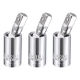 thumbnail image 1 of 3 Pcs 1/4 Inch Drive Universal Joint Swivel Deep Socket, Cr-V Steel, 1 of 4