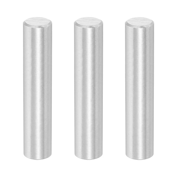 3 Pcs 10 x 55 mm 316 Stainless Steel Dowel Pins, Cylindrical Shelf Support Peg Pin, Silver Tone