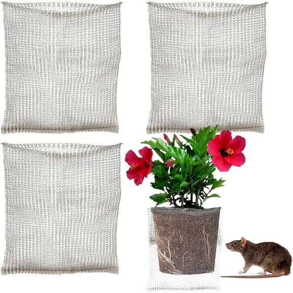3 Pcs 15 Gallon Root Guard Baskets Anti Gopher Stainless Steel Wire Mesh Barrier Burrowing Animal Pest Vole Mole