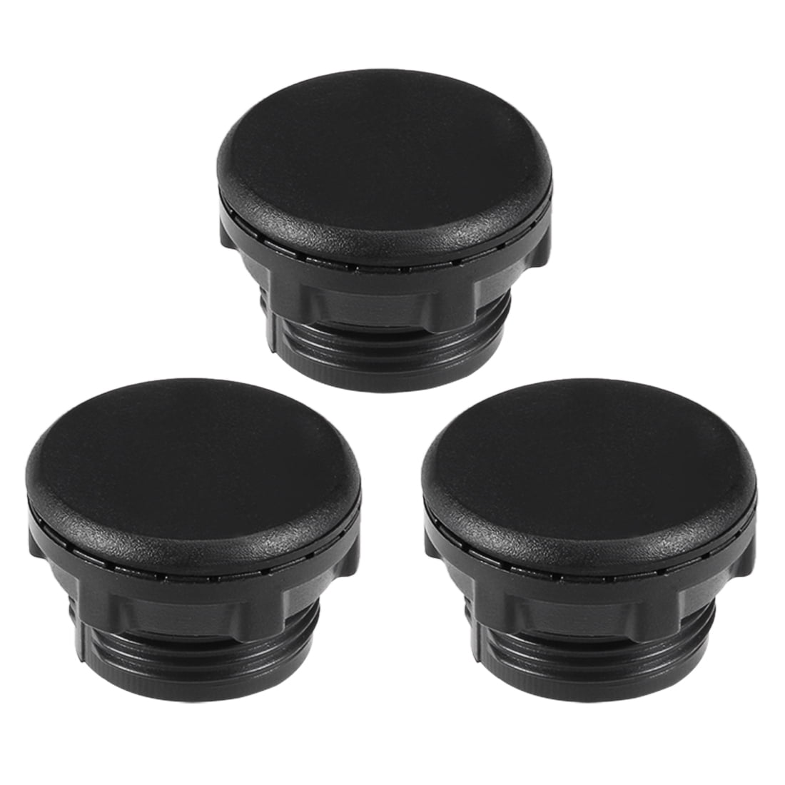 3 Pcs 22mm Black Plastic Push Button Switch Hole Panel Plug