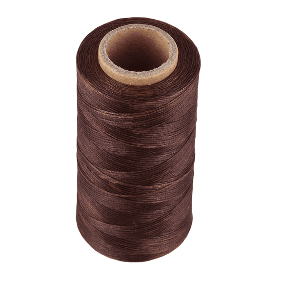 3 Pcs 260M 150D 1MM Leather Sewing Waxed Wax Thread Hand Needle Cord Craft DIY :Light Brown