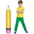 thumbnail image 1 of 3 Pcs 27 Inch Giant Large Inflatable Pencil Back to School Graduation Decor Hanging Inflatable Pencil Classroom Decoration for Back to School Classroom Garden Room Birthday Party Decorations, 1 of 10