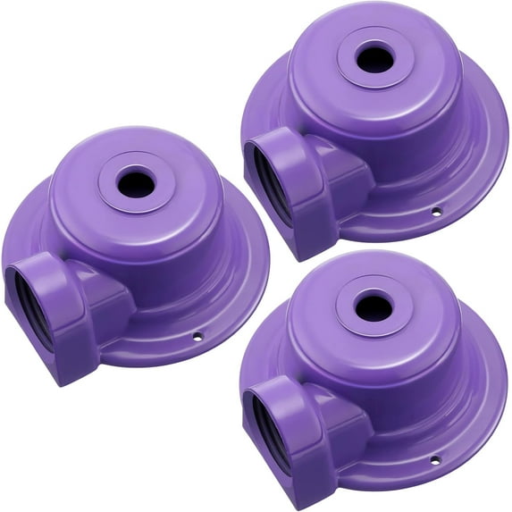 3 Pcs 3/4 Inch Garden Water Sprinklers 360 Degree Purple Metal Lawn Sprinkler Sprinklers