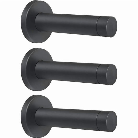 3 Pcs 3.5 Inch Stainless Steel Door Stopper Rubber Tips Bumper Wall Mounted Protection Hardware