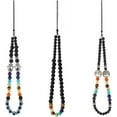 thumbnail image 1 of 3 Pcs 3 Style Beaded Evil Eye Mobile Straps Beaded Phone Charm Wrist Strap Hand of Miriam Mobile Straps Tree of Life Phone Chain Strap Keychain for Keychain Cell Phone String Strap 9.9 inch, 1 of 6