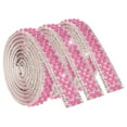 thumbnail image 1 of 3 Pcs 3 Yard Self Adhesive Pearl Rhinestone Ribbon, 1.5cm Pearls Rhinestone Tape Diamond Pearls Trim for Wedding Party Supplies Pink, 1 of 6