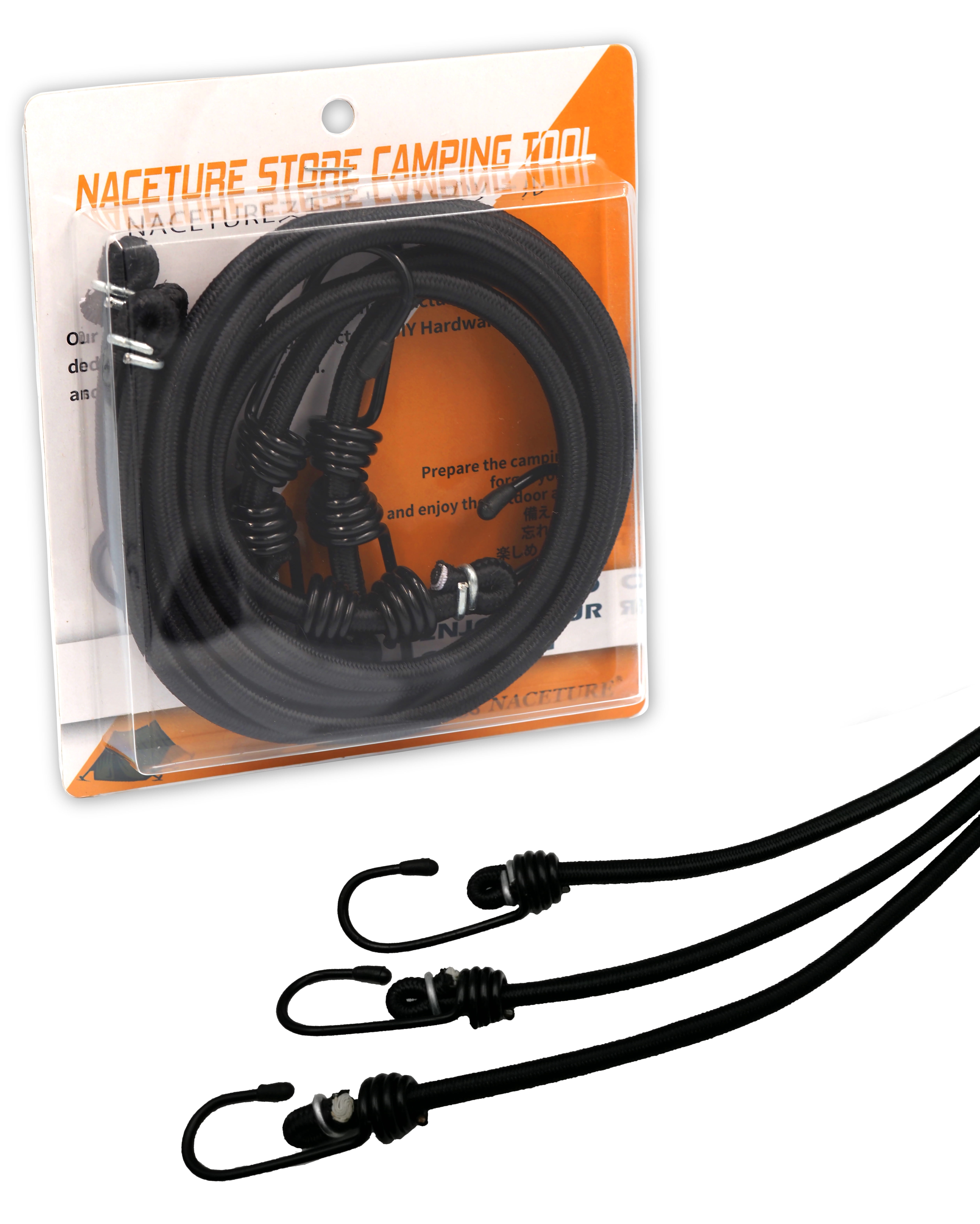 20-Pack Ball Bungee Cords – 5.9" Elastic Tarp Tie-Downs With 22mm Balls, For Tents, Tarps, Camping, Cable Management